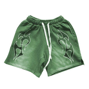 Customized <b>Men's</b> Acid Washed <b>Shorts</b> Heavyweight Vintage Hem Sun Faded Streetwear Jogging for High Fashion OEM Service - Product Image 1