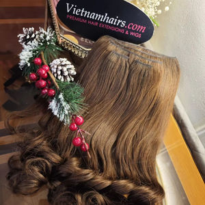 2025 Best Quality Vietnamese Virgin Hair <b>Extensions</b> <b>Clip</b>-in Full Cuticle Jerry Curl Double Weft Wholesale Price Export - Product Image 1