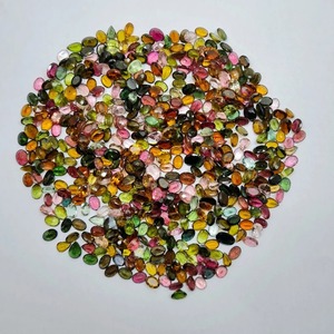 Pierre précieuse naturelle tourmaline ovale facettée 5x7 MM, certifiée, cirée/huileée, multicolores, pierre en vrac pour la fabrication de bijoux - Product Image 4