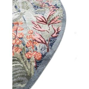 พรมขนสัตว์และไหมถักมือลายดั้งเดิมสีน้ำเงินอินเดียรุ่น SLR-7071-CS-01 - Product Image 4