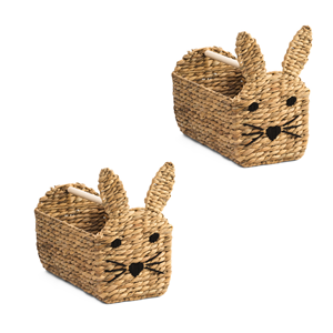 Canasta de Jacinto de Agua Imprescindible con Asa, Canasta de Regalo con Forma de Conejo, Porta Flores para Decoración de Pascua, de Vietnam - Product Image 6