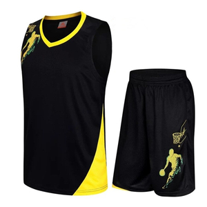 Maillots de basket-ball pour hommes personnalisés de la meilleure qualité, ensembles d'uniformes respirants avec impression de logo personnalisé, options de tailles plus grandes - Product Image 2