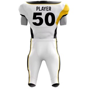 ชุดฟุตบอลอเมริกันสำหรับผู้ชายกางเกงขาสั้นเสื้อระบายอากาศได้ดีเสื้อทีมออกแบบปักลายตัวเลขขนาดพิเศษในราคาที่ดี - Product Image 1