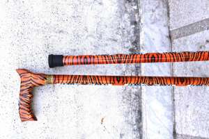 Canne de marche spéciale cannes classiques réglable pliant Floral canne de marche canne-couleur canne cadeau à vendre article - Product Image 6