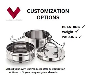 Vente à forte demande, boîte à lunch en acier inoxydable avec logo personnalisé, 8*2, boîte à lunch, boîte à lunch pour hôtel, restaurants - Product Image 3