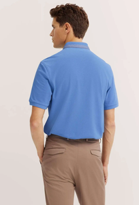 Polo para hombre más vendido bordado personalizado multicolor diseño de cuello doblado tamaño Piqué 50% Algodón/50% poliéster, 215 GSM - Product Image 2