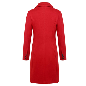 Abrigo de Lana Moderno y Cálido con Forro de Poliéster, Abrigos de Mujer de Alta Calidad con Cinturón Extraíble - Product Image 2