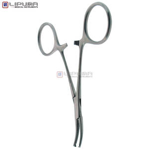 Hemostatic Forceps 4 Inch Surgical Grade German <b>Stainless</b> <b>Steel</b> Locking Finger <b>Ring</b> Handle Medic Instruments - Product Image 4