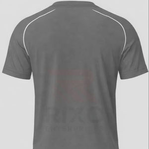 T-shirt de sport décontracté pour homme, respirant, séchage rapide, entraînement physique, tenue de sport, motif uni, toile unie, teinture unie, écran compressé - Product Image 6