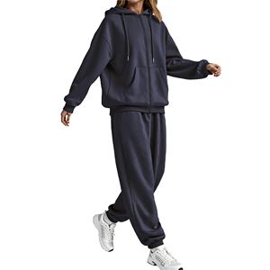 Conjuntos Deportivos de Dos Piezas para Mujer, Conjuntos de Jogging al por Mayor, Sudadera Deportiva de Forro Polar para Invierno, Conjuntos Deportivos para Mujer 2026 - Product Image 1