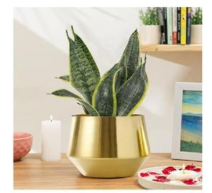 Vase à fleurs en métal de style luxueux Décoration intérieure de la maison Hôtel Vase de table décoratif - Product Image 1