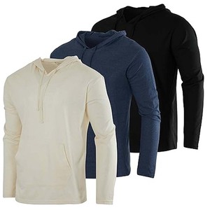 Sweat à capuche unisexe Bella + Canvas en coton/fibre de bambou léger, protection solaire UPF 50+ pour homme, brodé, hiver - Product Image 5