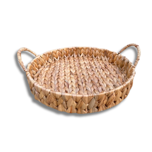 ตะกร้าไม้ไผ่หวายสำหรับช่างฝีมือใส่ผลไม้ถาดใส่เครื่องดื่มของว่างของตกแต่งบ้านตะกร้าเสิร์ฟผลไม้ทำมือ - Product Image 1