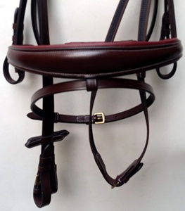 Smart English Leather Horse Bridle Softly Padded Fancy <b>Stitched</b> Customizable <b>Crystal</b> for Equestrian Riding Western Clothing - Product Image 3