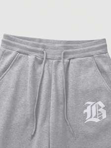 Ensemble sweat-shirt et pantalon de survêtement à jambes larges unisexe, style simple, imprimé lettres, fermeture éclair, taille plus, vente en gros - Product Image 4