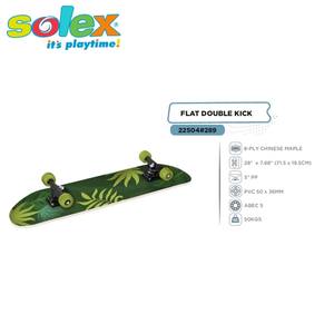 Patineta Deportiva Portátil de 28 Pulgadas, Tabla Plana de Madera de Arce, Doble Kick, para Exteriores, 8 Capas - Product Image 2