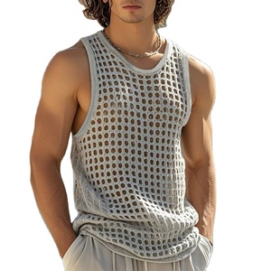 Nouveau style tendance : Débardeurs en maille respirants et à séchage rapide pour hommes – Populaires, décontractés et sexy pour les vacances - Product Image 3