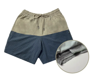 2025 Summer Men's Premium Quality Quick Dry Anti-UV Smart Casual Fashion Shorts Custom Logo <b>Elastic</b> <b>Waistband</b> Solid Pattern - Product Image 4