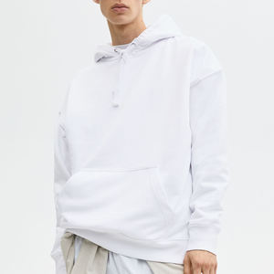 Sudaderas Personalizadas para Hombre, 100% Algodón, Manga Larga, Estilo Básico, Sudadera con Capucha y Hombros Caídos - Product Image 5