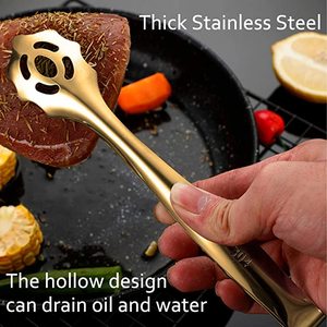 Antique Design Gold Color Food Serving <b>Tong</b> Premium Quality Perfect for Easy Storage in Restaurant and Hotel Supplies - Product Image 3