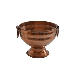 Cuenco Redondo de Metal con Acabado en Cobre para Champán, con Base, para Almacenamiento de Vino y Cócteles, para Uso en Bares, Hoteles y Restaurantes - Product Image 2