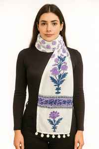 Classic Cotton Stole for Women Smooth Finish Lightweight <b>Wrap</b> for All Occasions for Best Price - Product Image 4