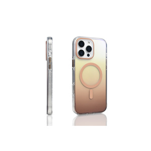 Étui de chargement magnétique Netzy Luxury M-Safe pour iPhone 16 Pro Max, coque transparente dégradée antichoc en silicone PC Ins 14 Plus - Product Image 4