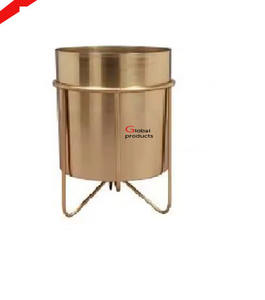 Macetero de plata y cobre de aspecto increíble para el hogar, hoteles, restaurantes y bares - Product Image 4