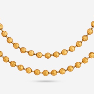 192268 Bijoux de pied bohèmes antiques, chevillères en laiton plaqué or avec incrustations personnalisées de diamants et de perles, style estival, motif chaînes - Product Image 4