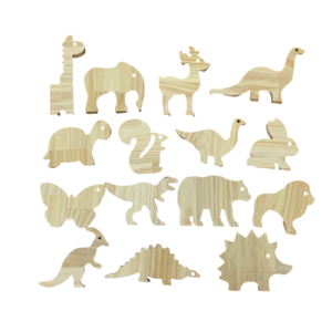 Puzzle d'animaux marins en bois écologique pour les tout-petits Jouet d'apprentissage sur le thème de l'océan avec des bords lisses et sûrs - Product Image 1