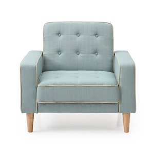 Sillón Individual Cuadrado GSD68008, Cómodo y Reclinable, Tapizado en Cuero Genuino y Tela Multicolor, para Hogar u Oficina - Product Image 2