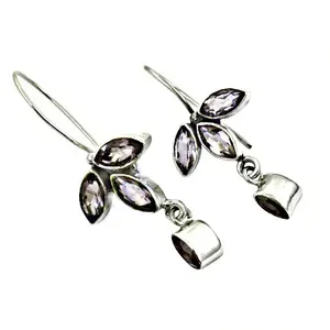 Pendientes Colgantes de Plata 925 con Amatista para Mujer, Joyería Fina - Product Image 1
