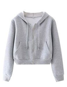 <b>Crop</b> Top <b>Zip</b> <b>up</b> Women Hoodie Front Logo 100% Cotton Simple Trendy Solid Pattern High Quality with Low MOQ - Product Image 1