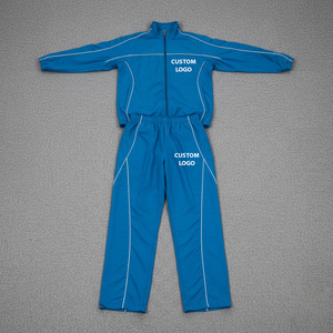 Ensemble de survêtement décontracté et léger pour homme, coupe athlétique, coupe-vent, respirant, avec poches fonctionnelles, écoresponsable - Product Image 3
