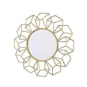 Espejo Redondo para Baño con Marco Tres en Uno con Acabado Dorado, Perfecto para Decoración de Pared de Lujo - Product Image 4