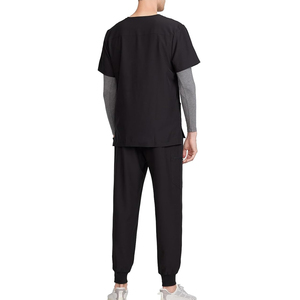 Latest Style Lightweight Solid Color Hospital Uniforms Comfortable Medical <b>Scrub</b> <b>Sets</b> for Work Wear in Hospitals - Product Image 2