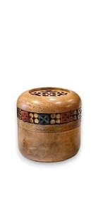 Brûleur d'encens Mubkhar en bois résine Mubkhar personnalisable Brûleur électrique Bakhoor style ange d'Inde Cadeau de Ramadan et Eid - Product Image 5