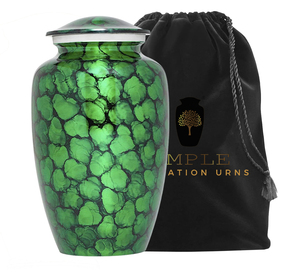 โกศบรรจุอัฐิสำหรับผู้ใหญ่ ขนาด 10 นิ้ว ทำด้วยมือ ลายอลูมิเนียมสีเงิน สไตล์ยุโรปอเมริกัน เป็นมิตรกับสิ่งแวดล้อม ทนทาน ความจุ 220 คิวบิก - Product Image 3