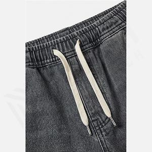 New Men Fashionable Denim Trousers <b>Elastic</b> Bottom Casual High Quality Organic Cotton Stylish <b>Jeans</b> Pants Wholesale Customized - Product Image 4