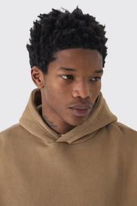 Sweat à capuche surdimensionné avec logo personnalisé pull en polaire épaisse pour hommes sweat à capuche à épaules tombantes sweat à capuche thermique d'hiver Streetwear - Product Image 6