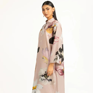 Ropa de fiesta Heavy Ladies Friendly Sólido Diseño tradicional O-cuello Conjunto de 3 piezas Lavable Listo para usar Fiesta informal India Verano - Product Image 1