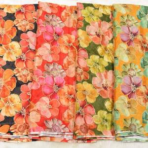 Pure Viscose Georgette saree avec Satin Blouse Femmes Indien Pakistanais Bollywood Sari Pure Viscose Chinnon Tissu avec Position - Product Image 1