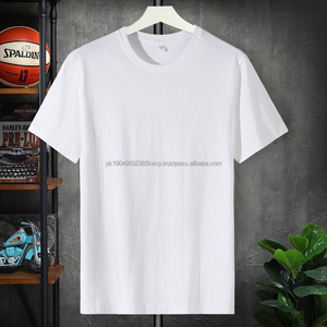 Camiseta TWS de algodón de alta calidad para hombre, camiseta de manga corta con cuello redondo, impresión personalizada, tela de costilla serigrafiada, venta al por mayor a un precio para vender - Product Image 4