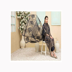 2024 nueva moda de calidad superior traje de césped paquistaní señoras vestido de algodón de seda con bordado pesado ODM venta al por mayor Salwar Kameez - Product Image 4