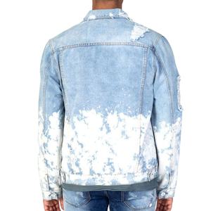 Chaqueta de Mezclilla de Invierno para Hombre, 100% Algodón, Transpirable, Resistente al Viento, Cuello en V, Bolsillos Funcionales, Logotipo Frontal, Corte Clásico - Product Image 2