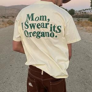 เสื้อยืดพิมพ์ลายพัฟฟ์ออกแบบได้ตามต้องการเสื้อยืดสำหรับผู้ชายเสื้อยืดพิมพ์ลายโฟม3D ผ้าฝ้าย100% เรียบๆสไตล์โอเวอร์ไซส์ - Product Image 2