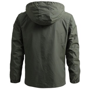 Vestes de pluie coupe-vent pour hommes Vestes de neige à capuche avec fermeture éclair OEM Vente en gros Veste softshell à séchage rapide pour hommes - Product Image 6
