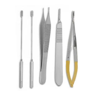 Ensemble de fistules AV en acier inoxydable de qualité chirurgicale, instruments chirurgicaux incurvés de qualité supérieure, alimentation manuelle, certifié CE ISO - Product Image 4