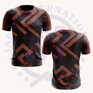 Camisetas de cuello redondo de gran tamaño con estampado en relieve de algodón 100% de alta calidad para hombre, patrón de estilo informal de verano, gran oferta DIY - Product Image 3