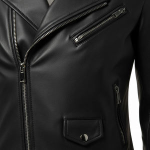 Chaquetas de Mujer de Cuero Genuino Negro Estilo Motociclista, Chaqueta de Cuero Hecha a Medida, Chaqueta de Mujer de Lujo Premium en Oferta - Product Image 5